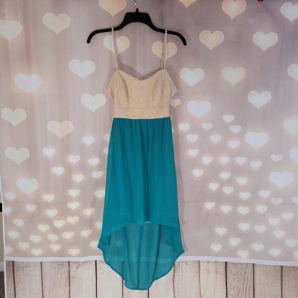 Vintage Francesca's High Low Open Back Dress Small - Picture 1 of 5